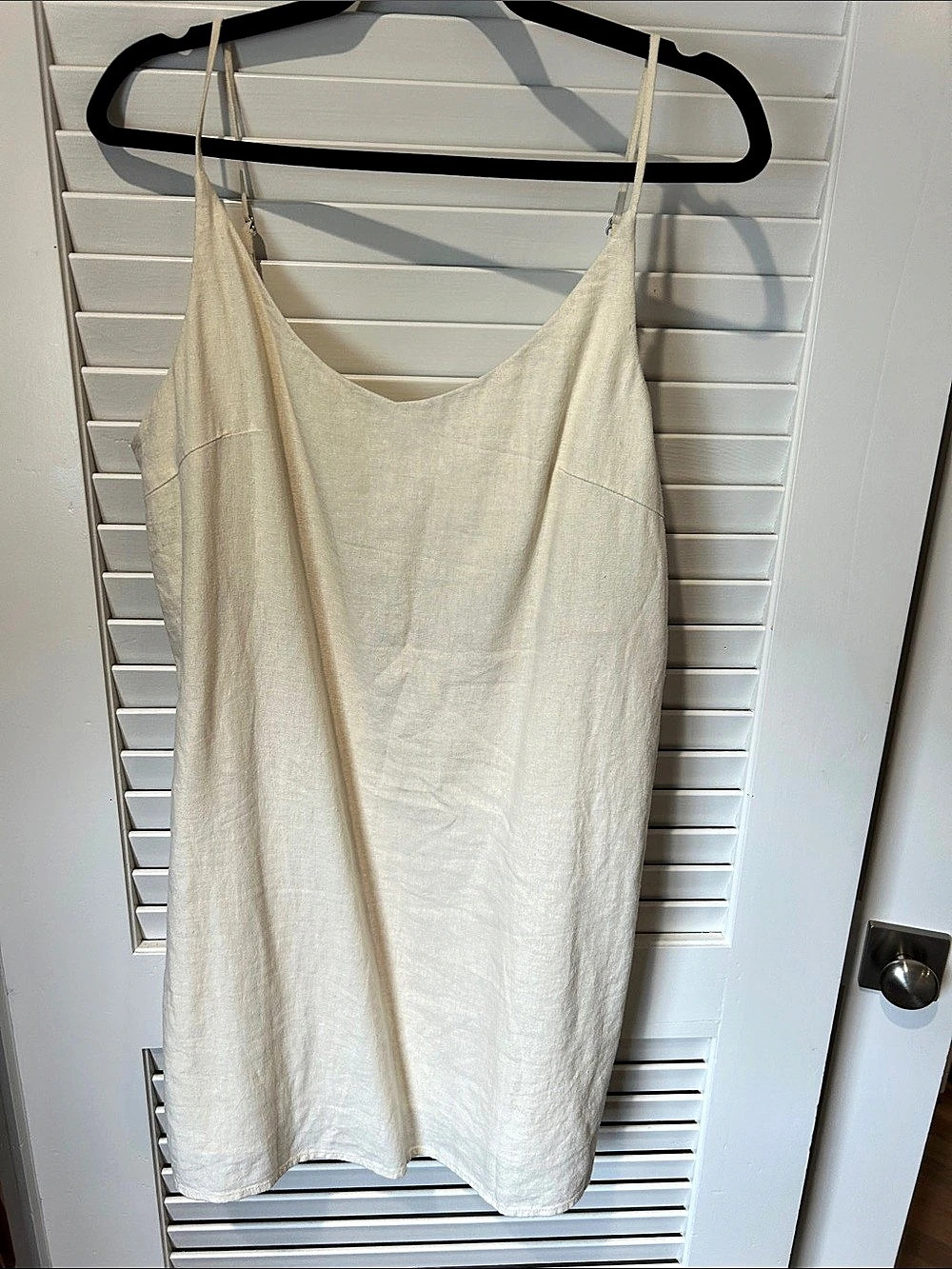 Billabong Linen Tank Top in Cream Large Like New